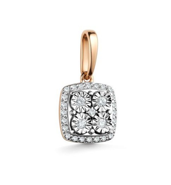 Подвеска золотая 36016-100 | Кольцо золотое 16016-100 купить по цене 71479 руб. в ювелирном магазине ⭐️ «Золотая Подкова»