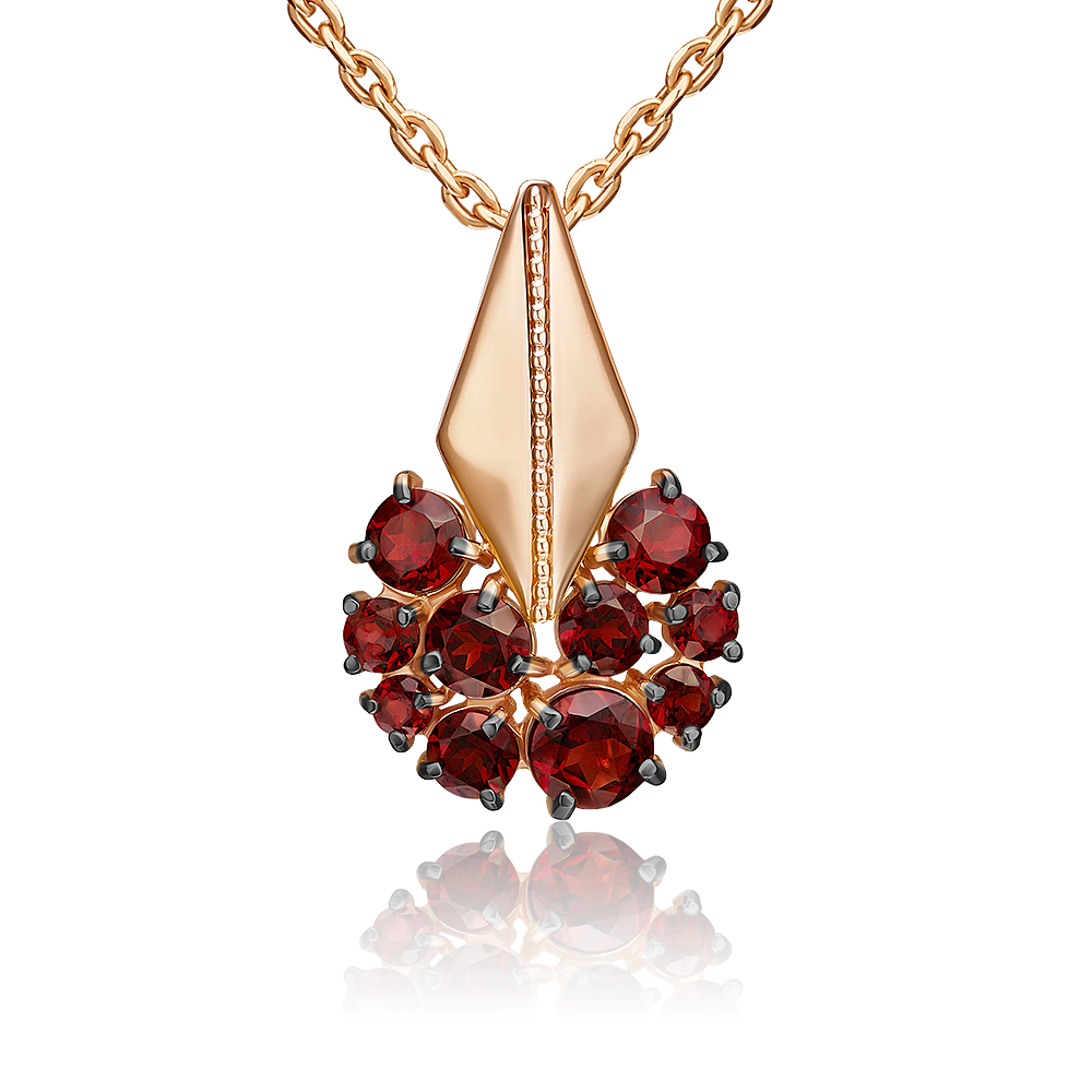 Подвеска золотая 03-3569-00-204-1110 | Кольцо золотое 01-5831-00-204-1110 купить по цене 51450 руб. в ювелирном магазине ⭐️ «Золотая Подкова»