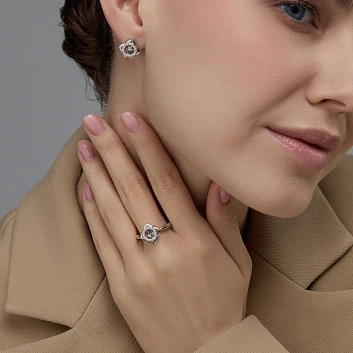 Кольцо золотое 16075-200 | Золотые кольца купить по выгодной цене в ювелирном магазине ⭐️ «Золотая Подкова»