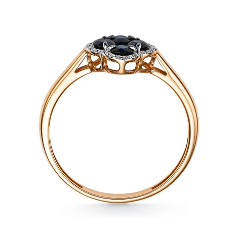 Кольцо золотое 15275-102 | Кольца с бриллиантами купить по выгодной цене в ювелирном магазине ⭐️ «Золотая Подкова»