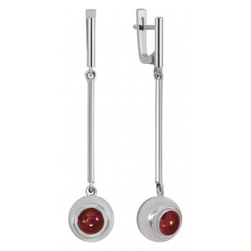 Серьги серебряные 43415ВР | Серебряные серьги купить по выгодной цене в ювелирном магазине ⭐️ «Золотая Подкова»