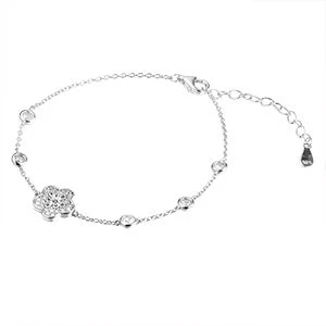 Браслет серебряный CZ-B05265-X-W-X-X-W | Женские браслеты купить по выгодной цене в ювелирном магазине ⭐️ «Золотая Подкова»