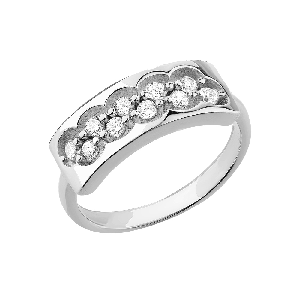 Кольцо серебряное SET19395R | #default_image_alt#