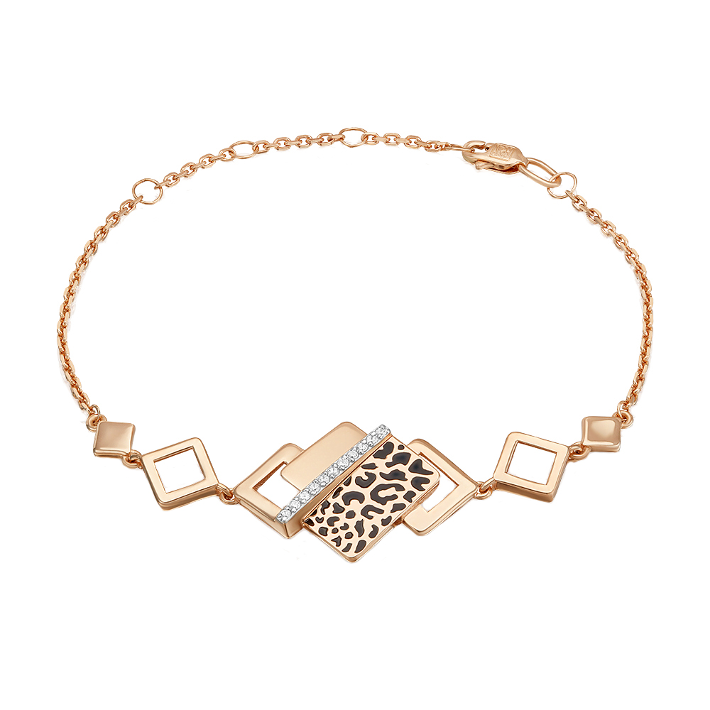 Браслет золотой 05-0801-00-401-1110 | Подвеска золотая 03-3442-00-401-1110 купить по цене 43162 руб. в ювелирном магазине ⭐️ «Золотая Подкова»