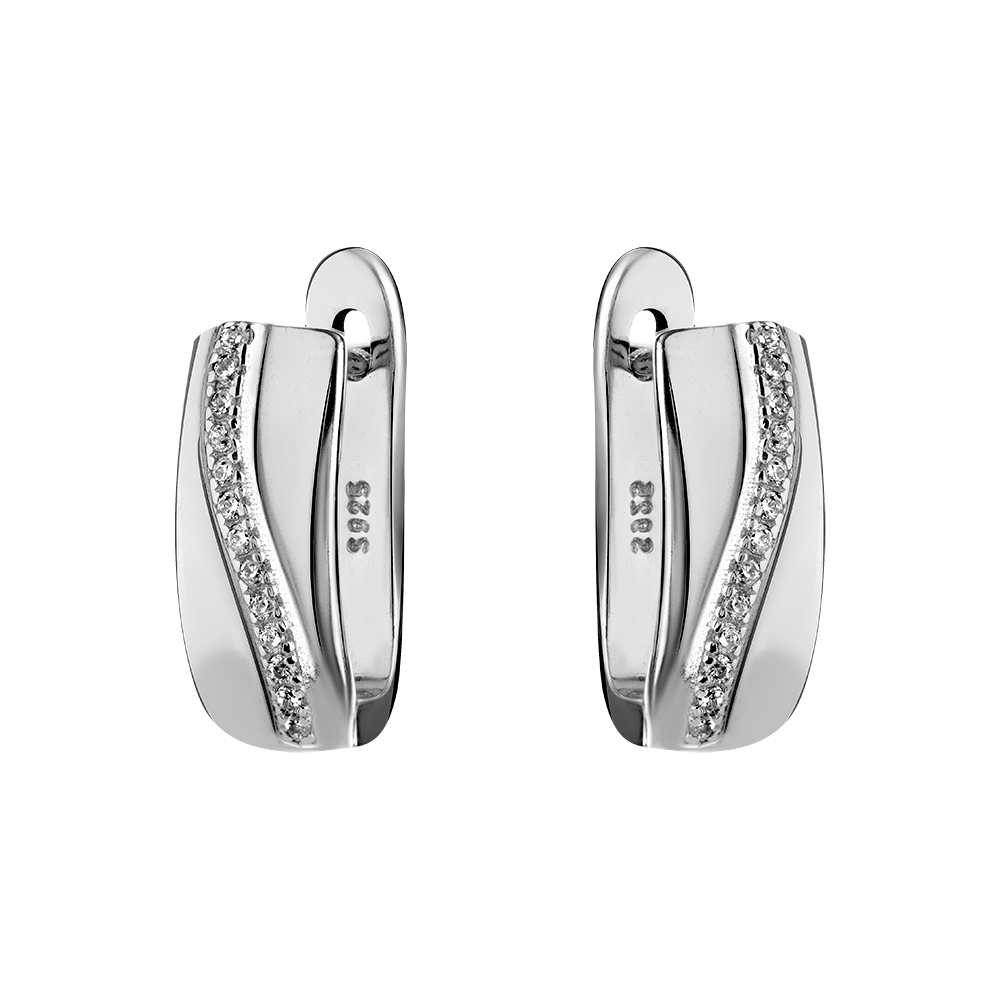 Серьги серебряные CAS5393E | Кольцо серебряное CAS5393R купить по цене 1184 руб. в ювелирном магазине ⭐️ «Золотая Подкова»