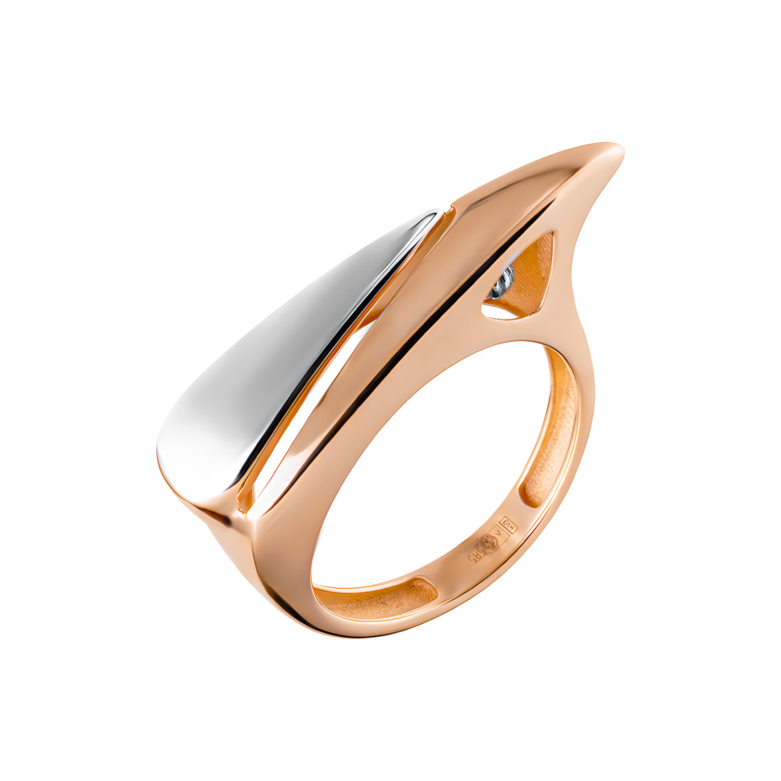 Кольцо золотое 7055611-10000 | Серьги золотые 7055612-10000 купить по цене 68835 руб. в ювелирном магазине ⭐️ «Золотая Подкова»