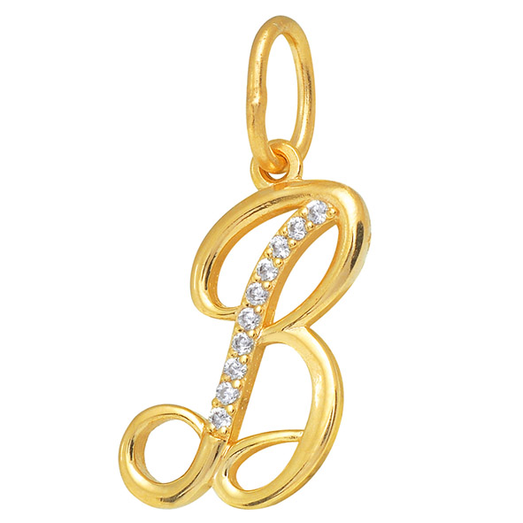 Подвеска золотая 85952 В | Подвеска золотая 818-00952-10-00-20-02 "В" купить по цене 12637 руб. в ювелирном магазине ⭐️ «Золотая Подкова»