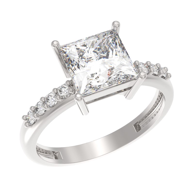 Кольцо серебряное 1043251-01110 | Серьги серебряные 1043252-01110 купить по цене 3435 руб. в ювелирном магазине ⭐️ «Золотая Подкова»