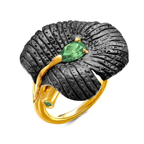 Кольцо серебряное К-11-0125B3 поз. | Ювелирные изделия Женские купить по выгодной цене в ювелирном магазине ⭐️ «Золотая Подкова»