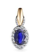 Подвеска золотая 34940-102 | Серьги золотые 24940-102 купить по цене 187908 руб. в ювелирном магазине ⭐️ «Золотая Подкова»