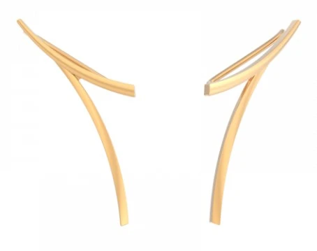 Серьги золотые 1049072-10000 | Зажимы серьги купить по выгодной цене в ювелирном магазине ⭐️ «Золотая Подкова»