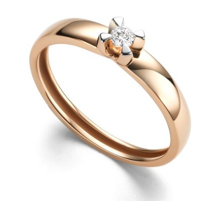 Кольцо золотое 16047-100 | Серьги золотые 26047-100 купить по цене 54521 руб. в ювелирном магазине ⭐️ «Золотая Подкова»