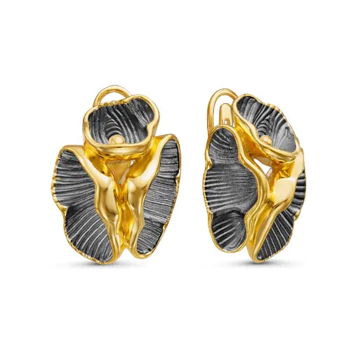 Серьги серебряные С-22-0185B поз. | Кольцо серебряное К-11-0185B поз. купить по цене 30204 руб. в ювелирном магазине ⭐️ «Золотая Подкова»