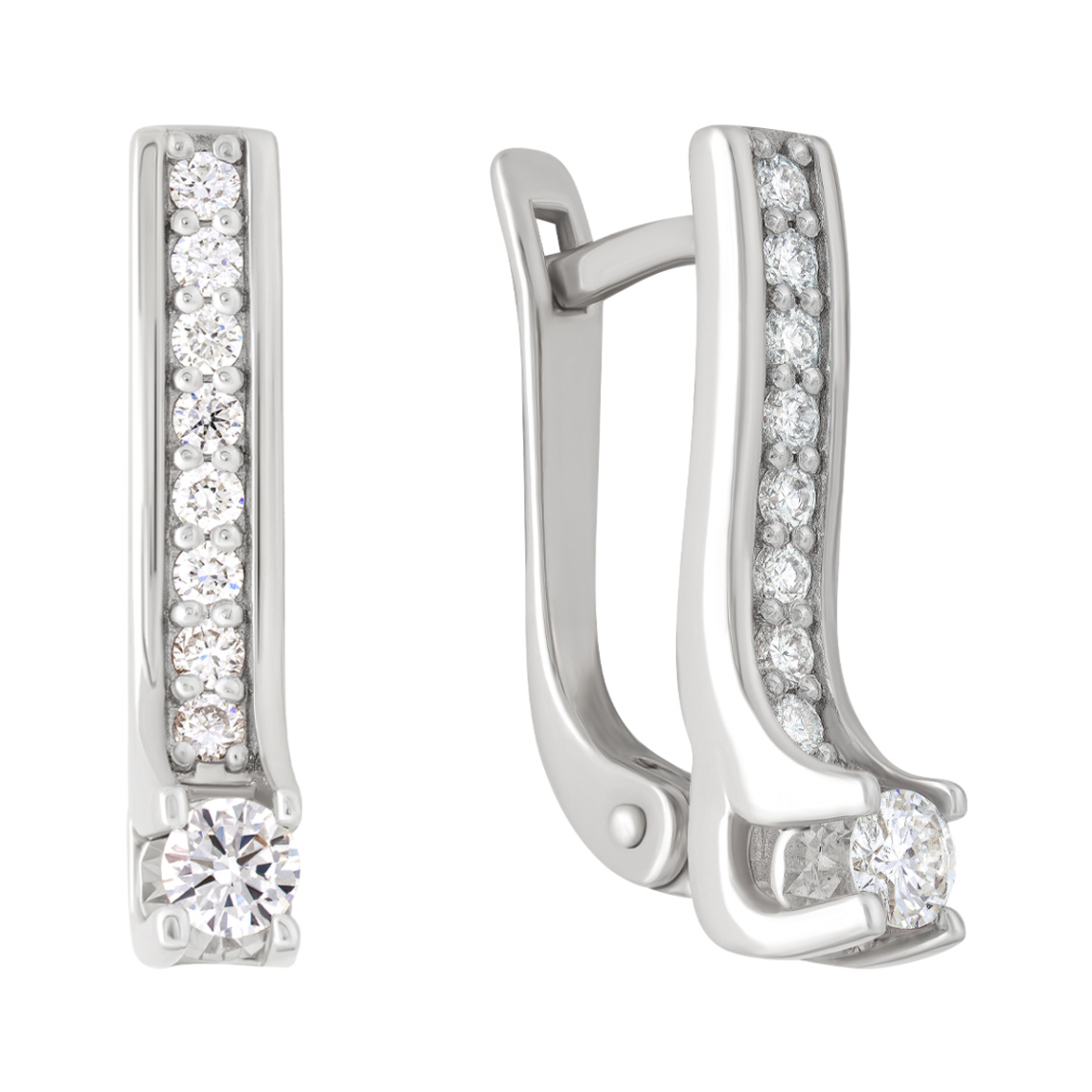 Серьги золотые 803-02342-21-11-00-10 | Кольцо золотое 802-02342-21-11-00-10 купить по цене 151275 руб. в ювелирном магазине ⭐️ «Золотая Подкова»