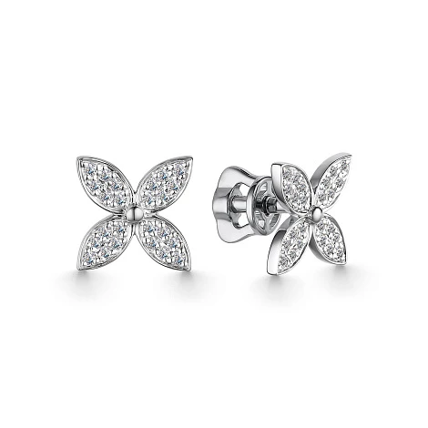 Серьги золотые 25108-200 | Ювелирные изделия от бренда Алькор 💍 купить по доступной цене в ювелирной сети «Золотая Подкова»