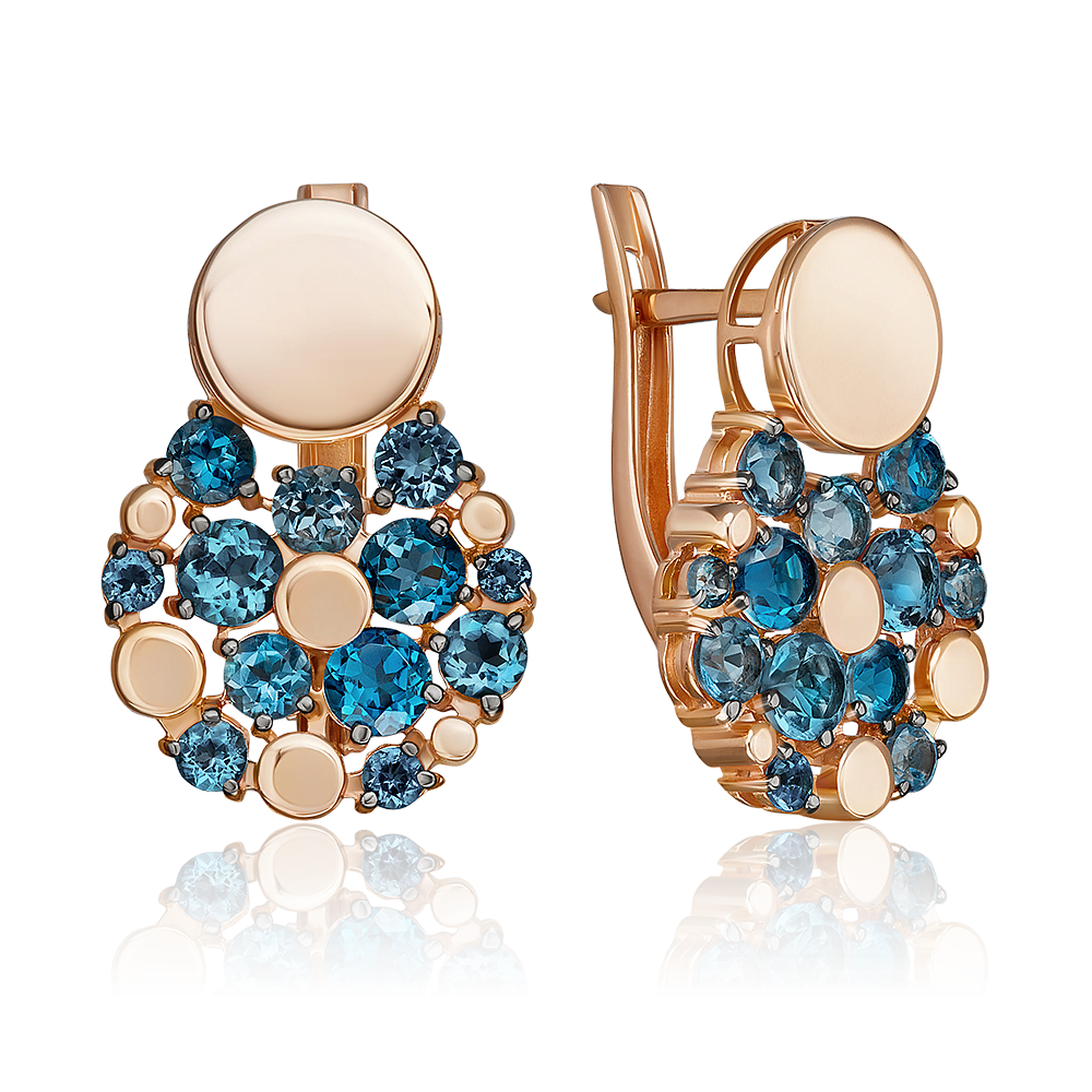 Серьги золотые 02-5404-01-201-1110 | Подвеска золотая 03-3571-01-201-1110 купить по цене 31279 руб. в ювелирном магазине ⭐️ «Золотая Подкова»