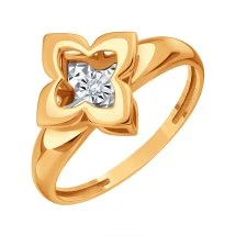 Кольцо золотое Т14561Б763 | Золотые кольца купить по выгодной цене в ювелирном магазине ⭐️ «Золотая Подкова»