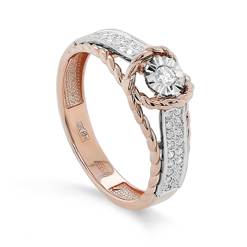 Кольцо золотое 11-01368-1000 | Серьги золотые 12-01368-1000 купить по цене 128415 руб. в ювелирном магазине ⭐️ «Золотая Подкова»