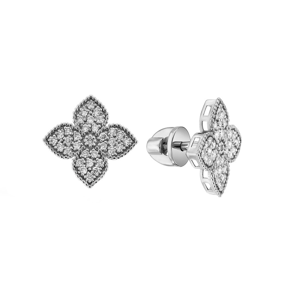 Серьги серебряные 904-00219-01-00-20-00 | Серьги серебряные 904-02191-01-00-20-00 купить по цене 4379 руб. в ювелирном магазине ⭐️ «Золотая Подкова»