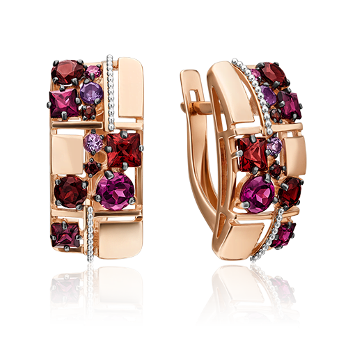 Серьги золотые 02-4406-00-257-1111-57 | Подвеска золотая 03-3064-00-257-1111-57 купить по цене 30397 руб. в ювелирном магазине ⭐️ «Золотая Подкова»