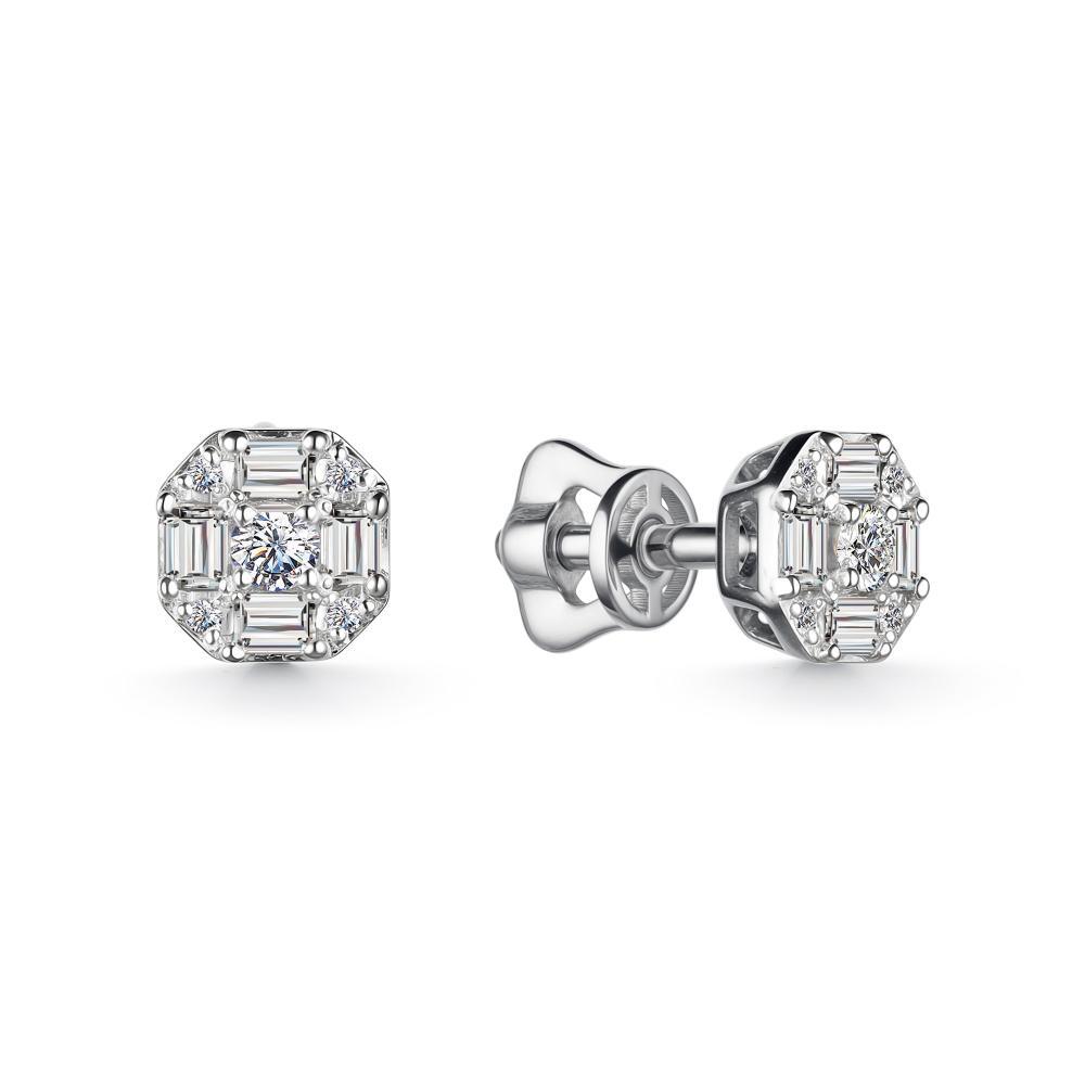 Серьги золотые 25867-200 | Кольцо золотое 15867-200 купить по цене 69195 руб. в ювелирном магазине ⭐️ «Золотая Подкова»