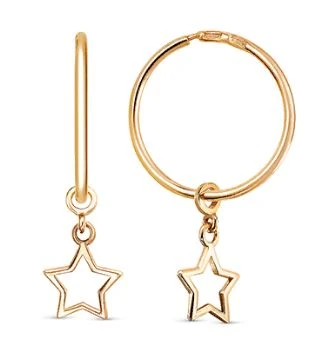 Серьги золотые С100-2354-15,0 | Ювелирные изделия в сети Золотая Подкова