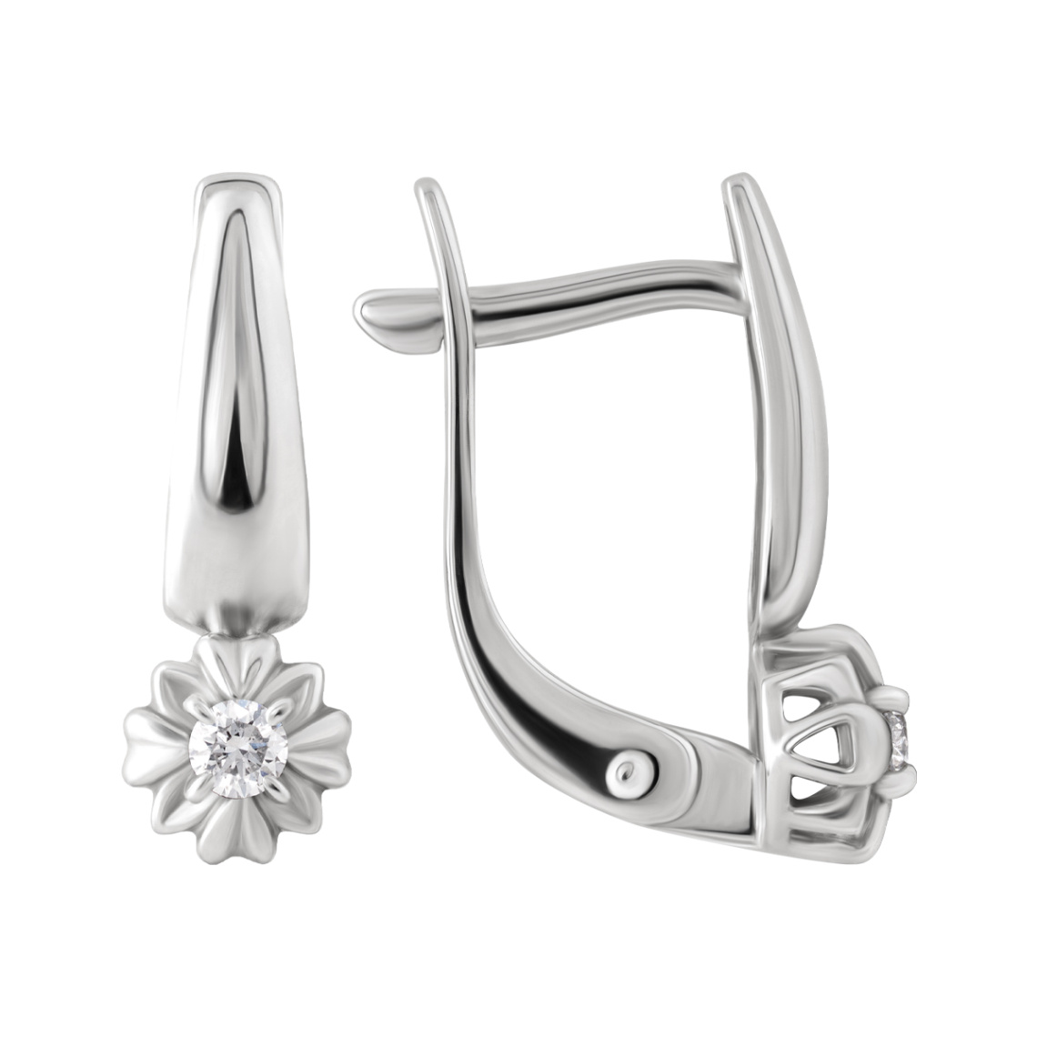 Серьги из золота с бриллиантами