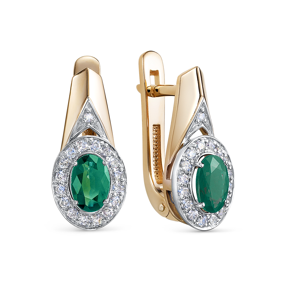 Серьги золотые 2-11-1196-120 | Подвеска золотая 3-11-1196-120 купить по цене 54236 руб. в ювелирном магазине ⭐️ «Золотая Подкова»