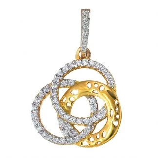 Подвеска из золота с фианитами