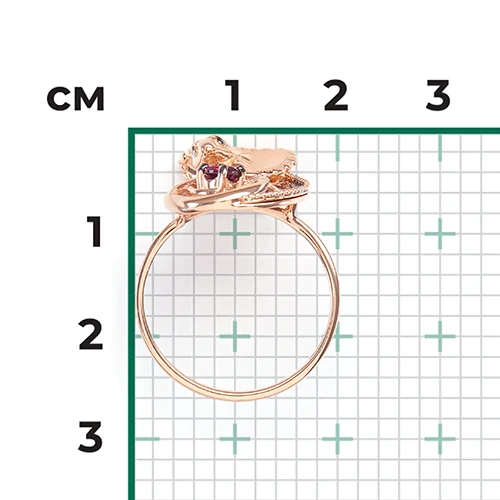 Кольцо золотое 01-5554-00-204-1111 | Ювелирные изделия от бренда Платина 💍 купить по доступной цене в ювелирной сети «Золотая Подкова»