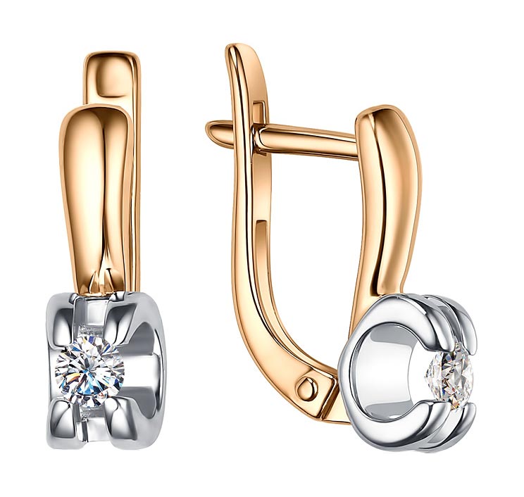 Серьги золотые С132-1933 | Кольцо золотое К132-1933 купить по цене 24125 руб. в ювелирном магазине ⭐️ «Золотая Подкова»