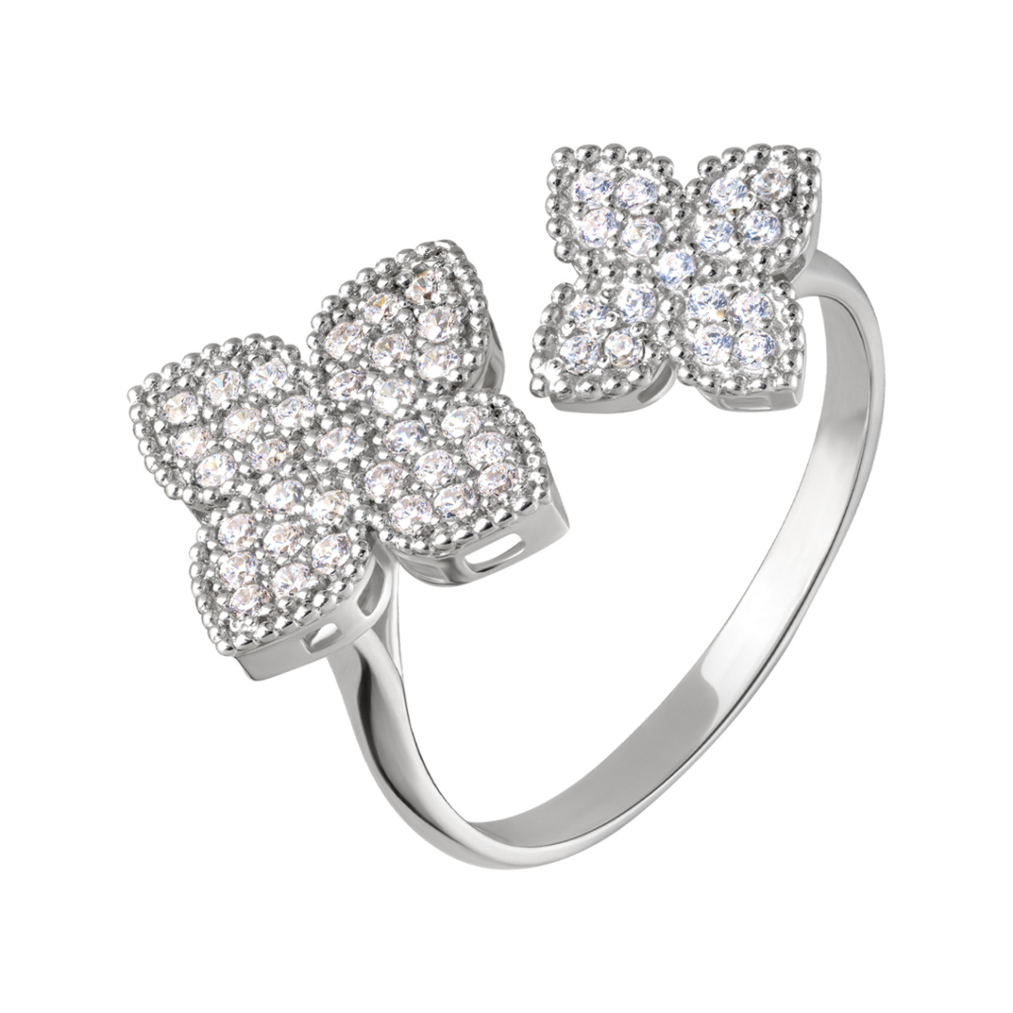 Кольцо серебряное 902-00221-01-00-20-00 | Серьги серебряные 904-02191-01-00-20-00 купить по цене 4379 руб. в ювелирном магазине ⭐️ «Золотая Подкова»