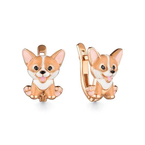 Серьги серебряные 901022200 поз. | Ювелирные изделия в сети Золотая Подкова