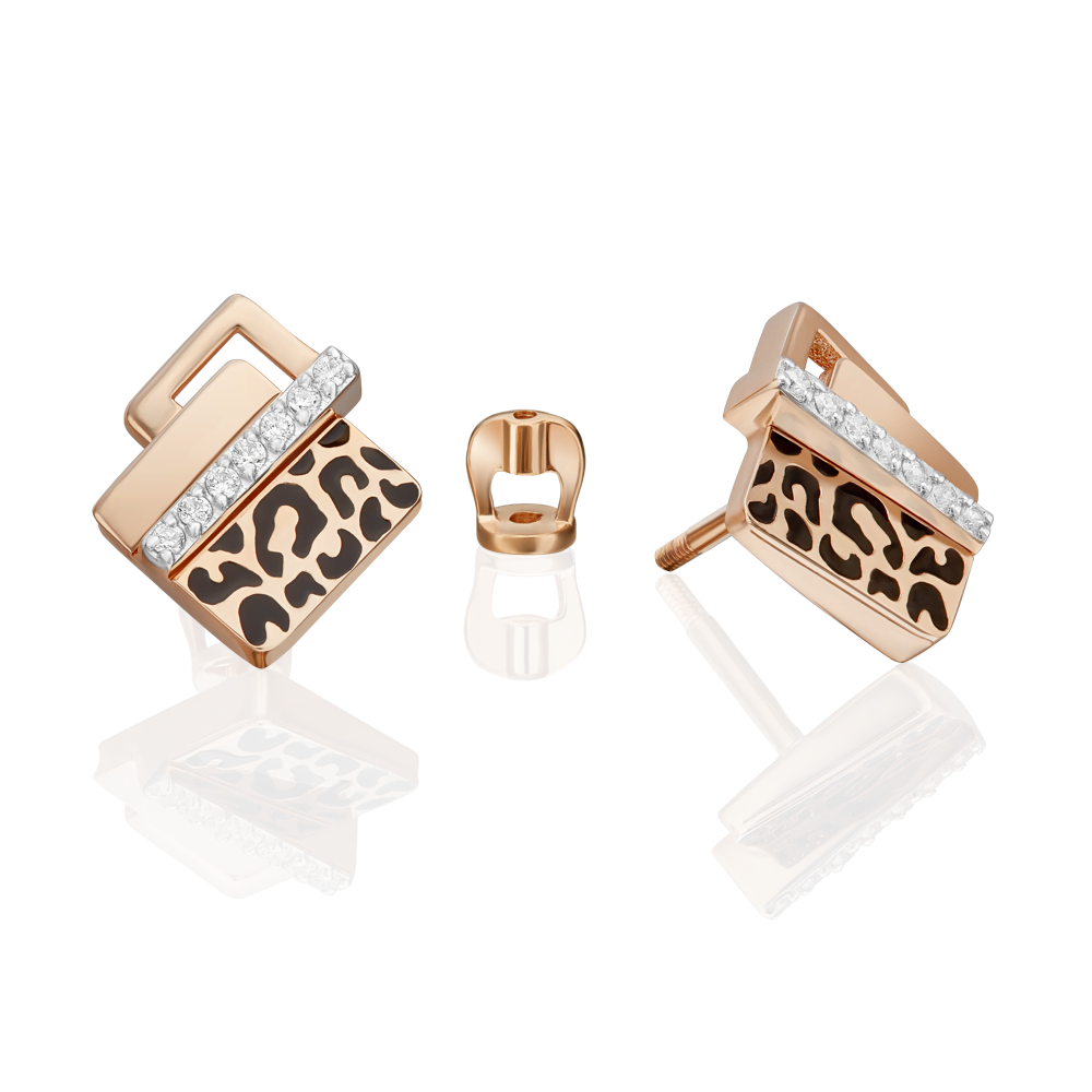 Серьги золотые 02-5189-00-401-1110 | Браслет золотой 05-0801-00-401-1110 купить по цене 82740 руб. в ювелирном магазине ⭐️ «Золотая Подкова»