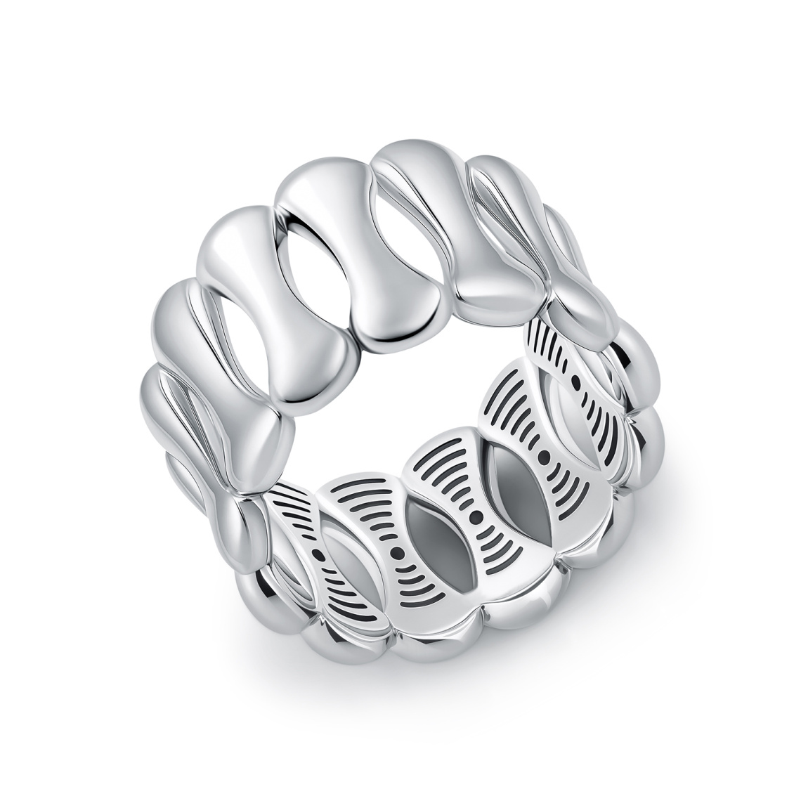 Кольцо серебряное 01011-10-090101-00 | Серьги серебряные 01011-20-090101-00 купить по цене 11270 руб. в ювелирном магазине ⭐️ «Золотая Подкова»