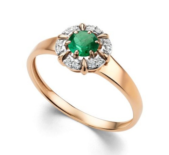 Кольцо золотое 15939-101 | Серьги золотые 25939-101 купить по цене 123405 руб. в ювелирном магазине ⭐️ «Золотая Подкова»