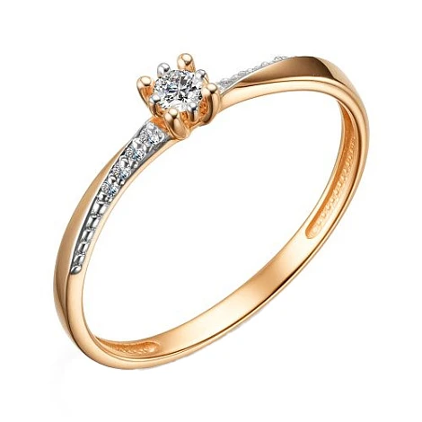 Кольцо из золота с бриллиантами