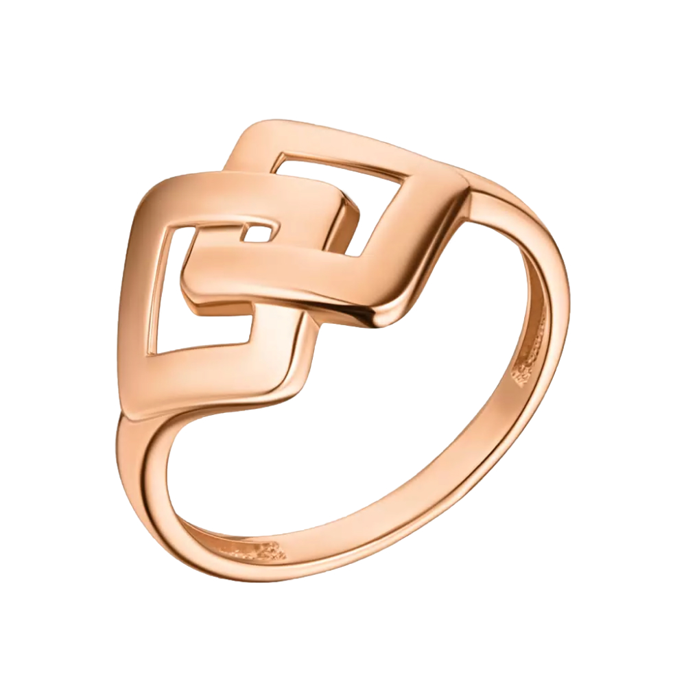 Кольцо золотое 024061-1000 | Серьги золотые 024062-1000 купить по цене 58110 руб. в ювелирном магазине ⭐️ «Золотая Подкова»