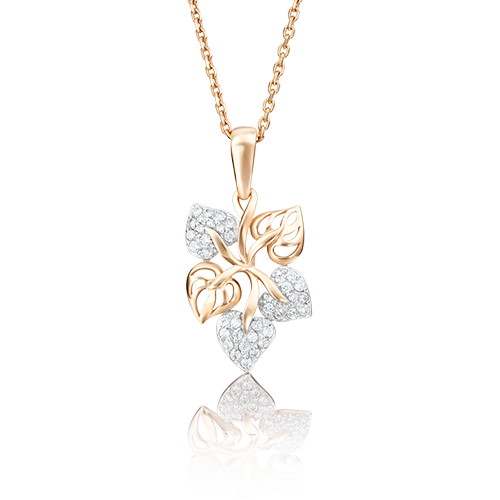 Подвеска золотая 03-2162-00-401-1110-24 | Браслет золотой 05-0529-00-401-1110-24 купить по цене 127177 руб. в ювелирном магазине ⭐️ «Золотая Подкова»