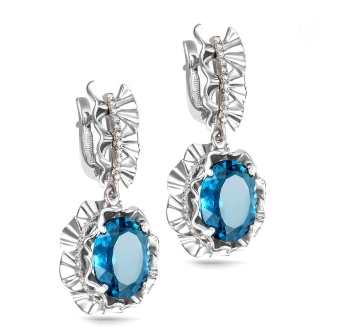 Серьги золотые 12-1806-2300 | Кольцо золотое 11-1806-2300 купить по цене 261855 руб. в ювелирном магазине ⭐️ «Золотая Подкова»