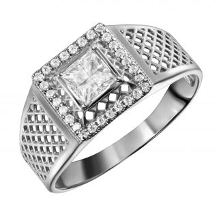 Кольцо серебряное 801-01392-01-00-20-00 | Печатки кольца купить по выгодной цене в ювелирном магазине ⭐️ «Золотая Подкова»