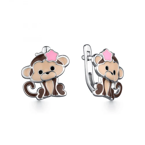 Серьги серебряные 901021763 | Ювелирные изделия в сети Золотая Подкова