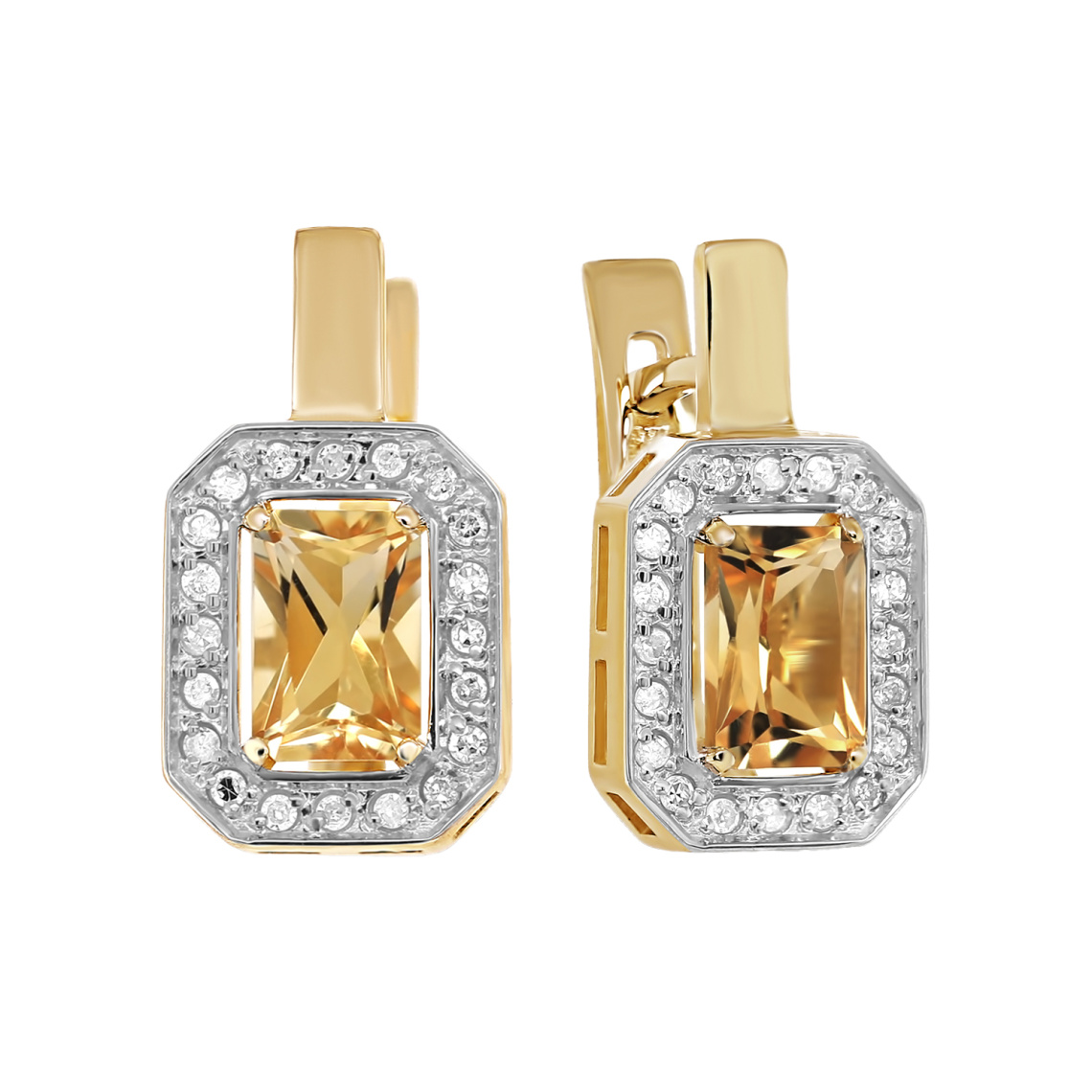 Серьги золотые 12-21428-2900 | Кольцо золотое 11-21428-2900 купить по цене 49380 руб. в ювелирном магазине ⭐️ «Золотая Подкова»