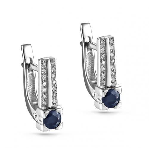 Серьги золотые 12-11089-21600 | Кольцо золотое 11-11089-21600 купить по цене 60810 руб. в ювелирном магазине ⭐️ «Золотая Подкова»