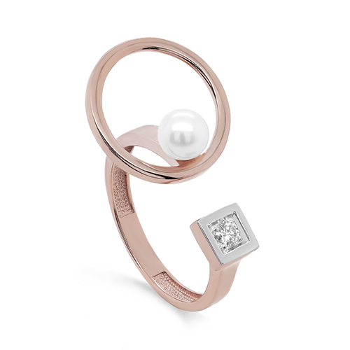 Кольцо золотое 11-01437-1500 | Серьги золотые 12-01437-1500 купить по цене 131910 руб. в ювелирном магазине ⭐️ «Золотая Подкова»