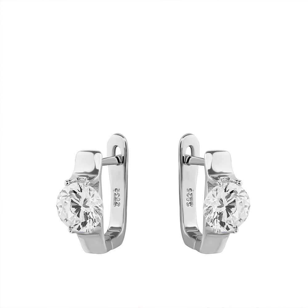 Серьги серебряные CAS3914E | Кольцо серебряное CAS3914R купить по цене 2705 руб. в ювелирном магазине ⭐️ «Золотая Подкова»