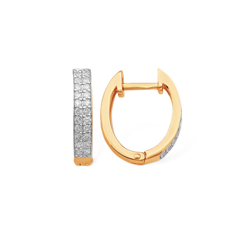 Серьги золотые БС1310555 | Кольцо золотое БК1310555 купить по цене 77340 руб. в ювелирном магазине ⭐️ «Золотая Подкова»