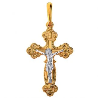 Подвеска золотая 810-00017-10-00-00-02 | Кресты православные подвески и кулоны купить по выгодной цене в ювелирном магазине ⭐️ «Золотая Подкова»