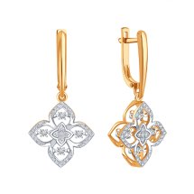 Серьги золотые Т14662В998 | Подвеска золотая Т146636019 купить по цене 91215 руб. в ювелирном магазине ⭐️ «Золотая Подкова»