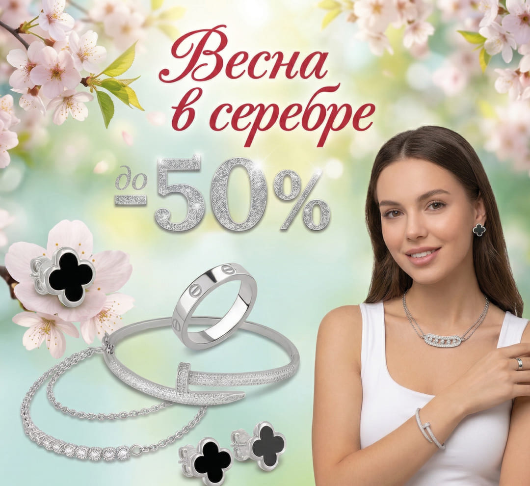 Весна в серебре | Золотая Подкова - Сеть ювелирных салонов на КМВ. Купить ювелирные изделия в каталоге с ценами, фото — продажа ювелирных украшений онлайн